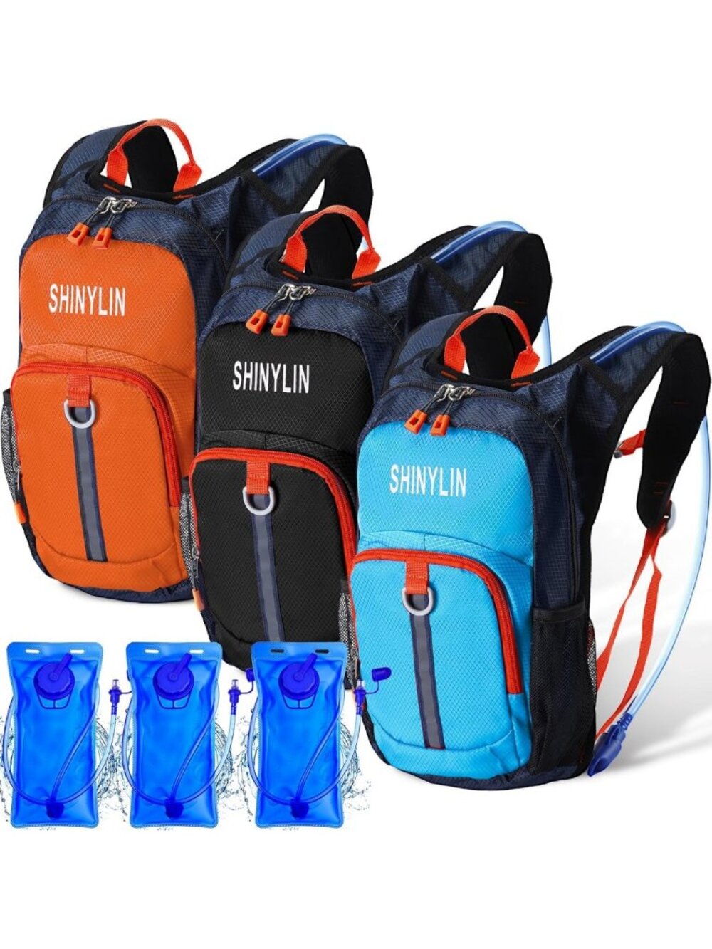 3 Pcs Kids Hydration Backpack Set | Lightweight Insulated 1.5L Bladder for